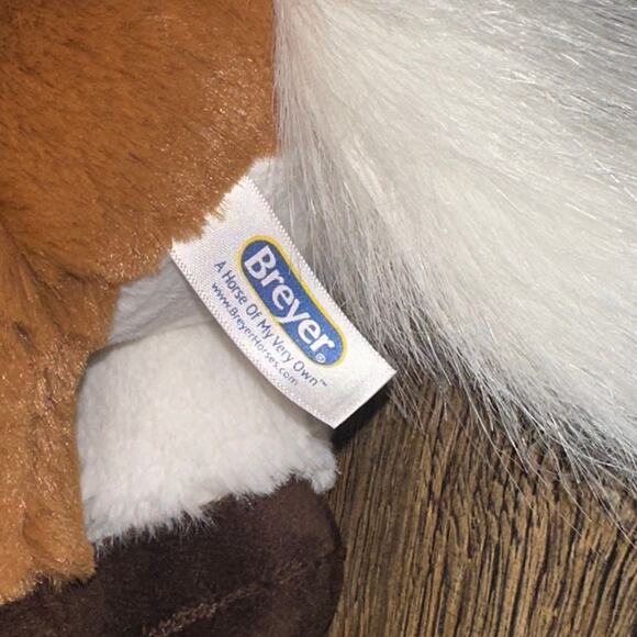 BREYER Bridle Buddies Pinto Plush Horse Pony White Brown 9" Weighted Soft - Picture 9 of 10